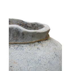 Wazon Rustykalny Dzban XL betonowy Bielony 40cm